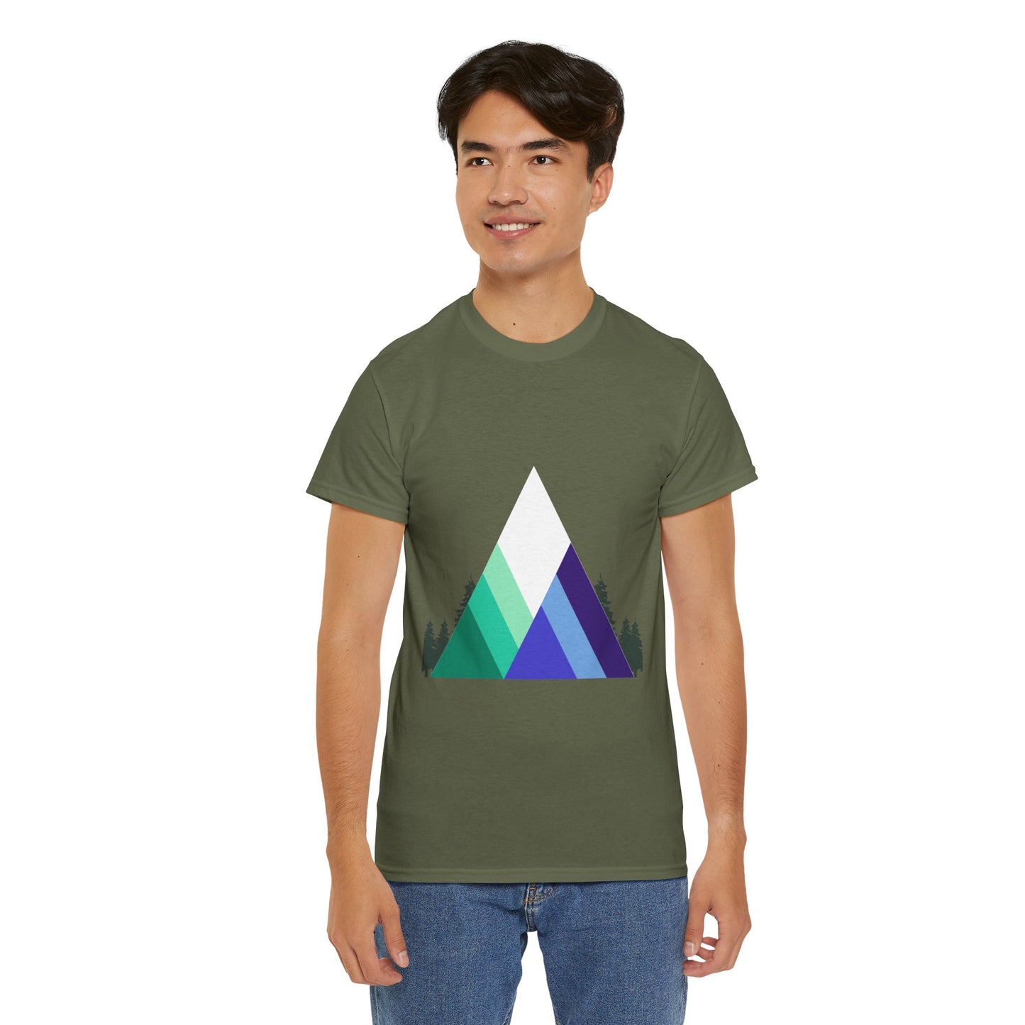 Camisa unisex de algodón grueso - Montañas