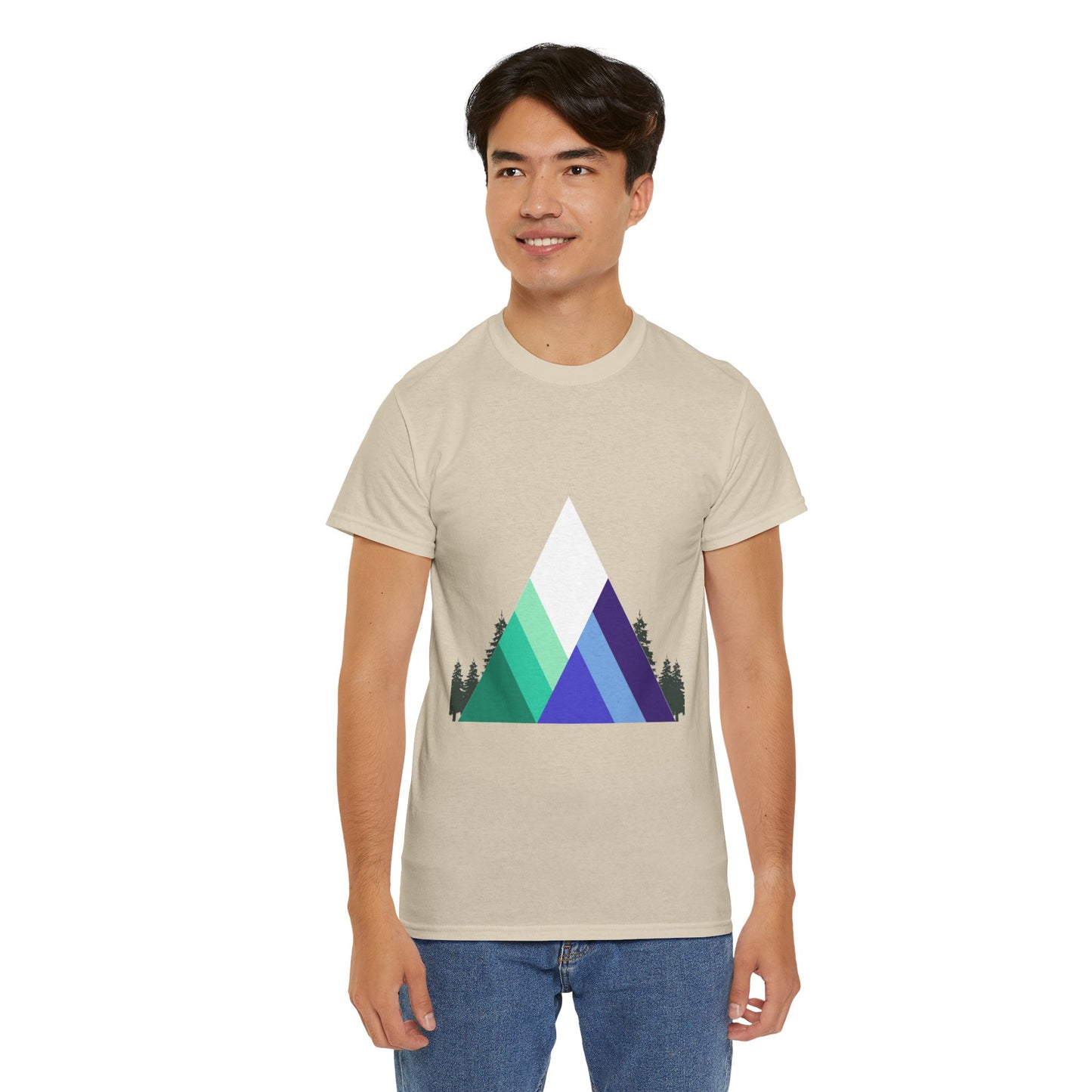 Camisa unisex de algodón grueso - Montañas