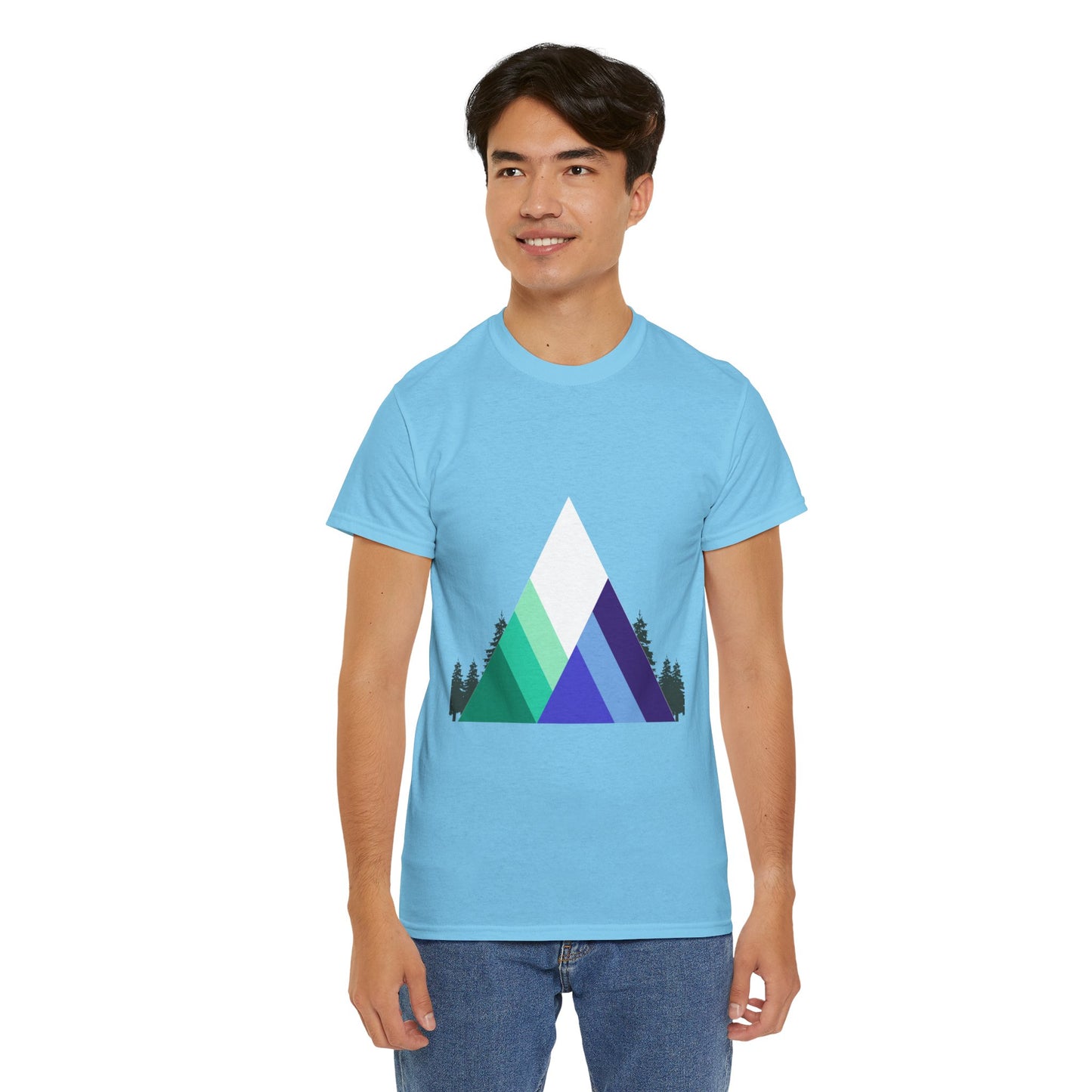 Camisa unisex de algodón grueso - Montañas