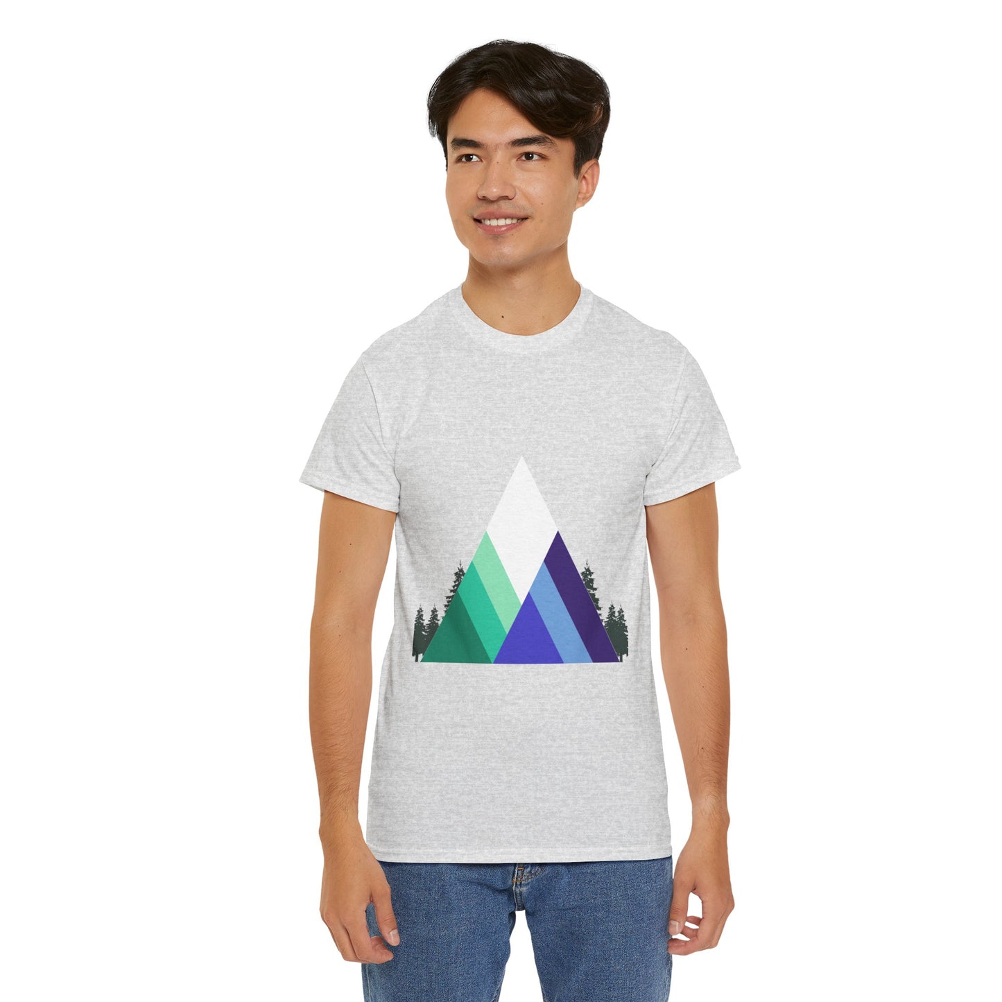 Camisa unisex de algodón grueso - Montañas