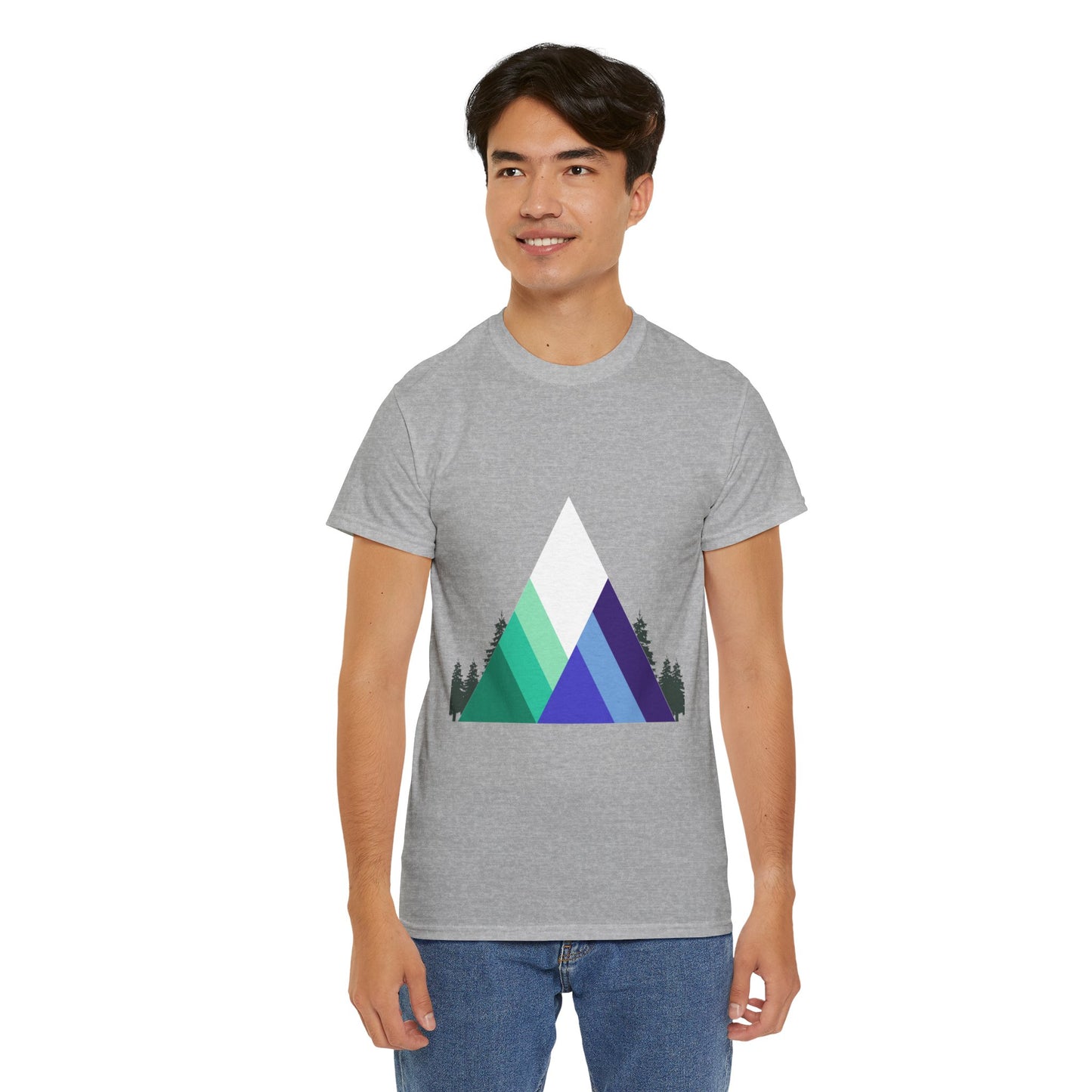 Camisa unisex de algodón grueso - Montañas